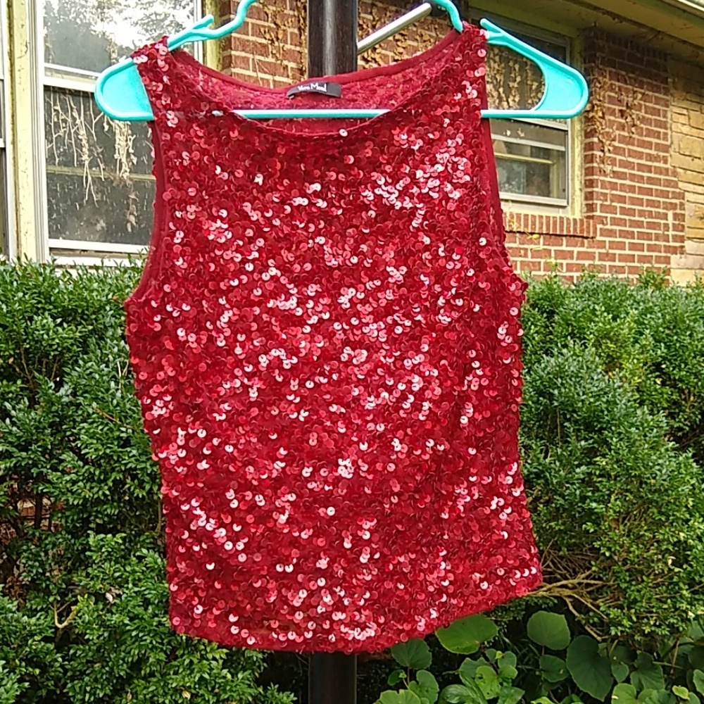Vera Mont Sequin Top